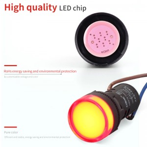 22mm プラスチック Ad16-22ds 24v 緑色ネジ端子 LED インジケータ