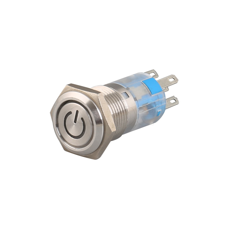 Best Discount Latching Push Button Supplier – 
 16mm metal momentary power push button switch ip67 for Industrial equipment – DAHE