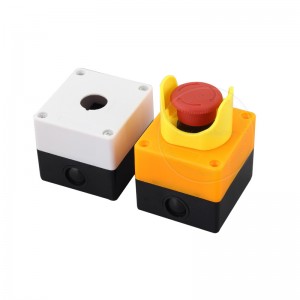 Lock Switch Manufacturers –  Abs Waterproof Push Switch Emergency Button Box Control 22mm – DAHE