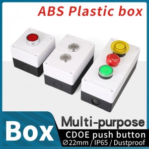 Abs Waterproof Switch Emergency Push Button Box Control 22mm