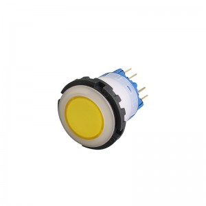 22mm Plastic Illuminated Switch SPDT Momentary push button Waterproof 1NO1NC by china Supplier and Factory
