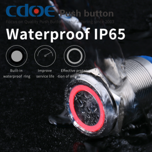 Stainless Steel One Normally Open Red Green Led Lights blender Waterproof 22mm Touch Switch push button