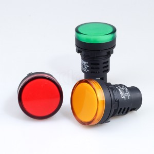 Bảng điều khiển đèn tín hiệu bằng nhựa thí điểm màu xanh đỏ Ad16-30ds