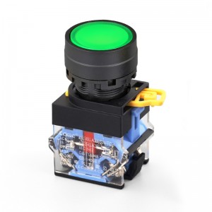 Push Button Switch 22mm LA38 Green waterproof ip65 1no1nc momentary