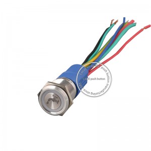 Công tắc khởi động nút ấn tạm thời 10amp ip67 spdt vòi tùy chỉnh kim loại Biểu tượng đèn led 220V