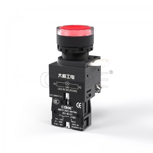 Xb2 Lay5 Screw Terminal Waterproof 22mm Momentary Led Illuminated Pushbutton Switches 10a